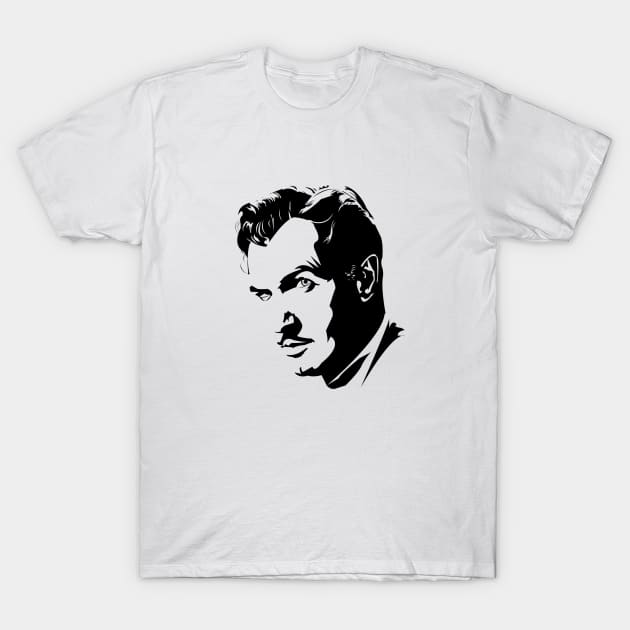 Vincent Price (Black & White) T-Shirt by andrewcformosa